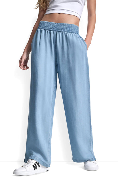 WIDE LEG PULL-ON PANT