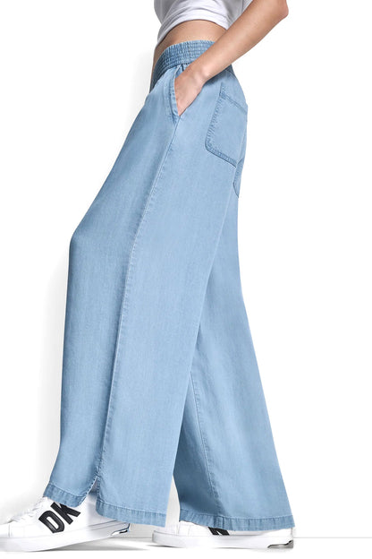 WIDE LEG PULL-ON PANT