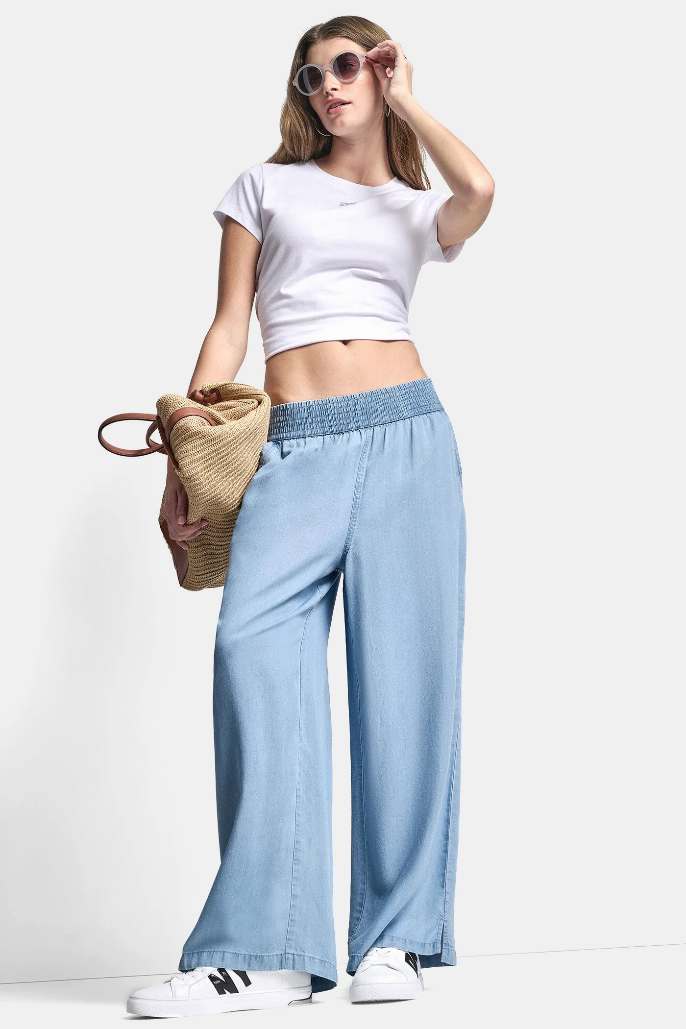 WIDE LEG PULL-ON PANT