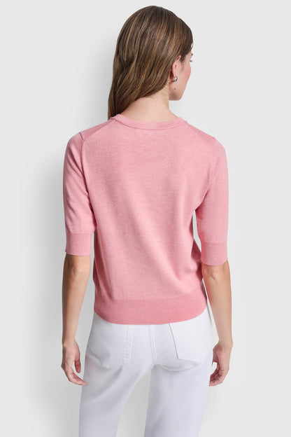 ELBOW SLEEVE CREW NECK SWEATER