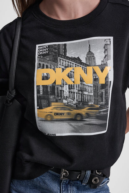 DKNY TAXI PHOTOREAL LOGO SWEATSHIRT