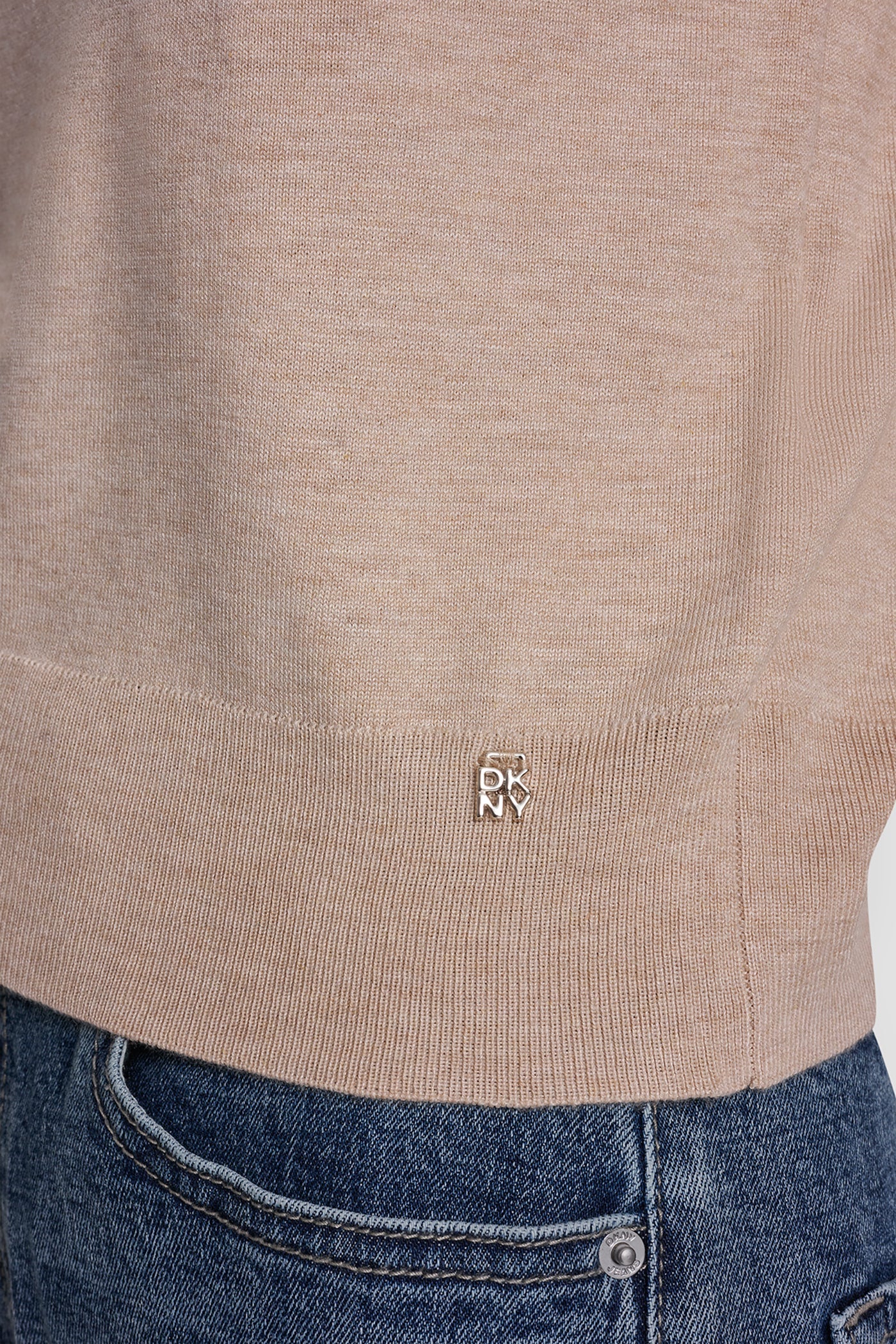 ELBOW SLEEVE CREW NECK SWEATER