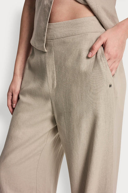 LINEN-BLEND PANT