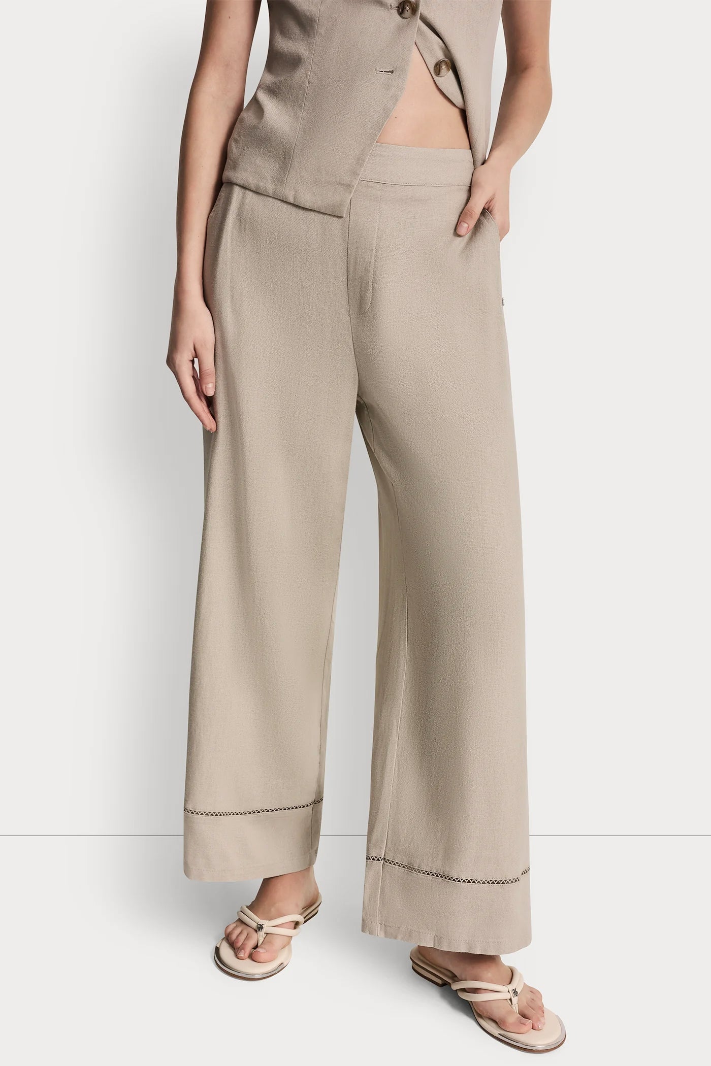 LINEN-BLEND PANT
