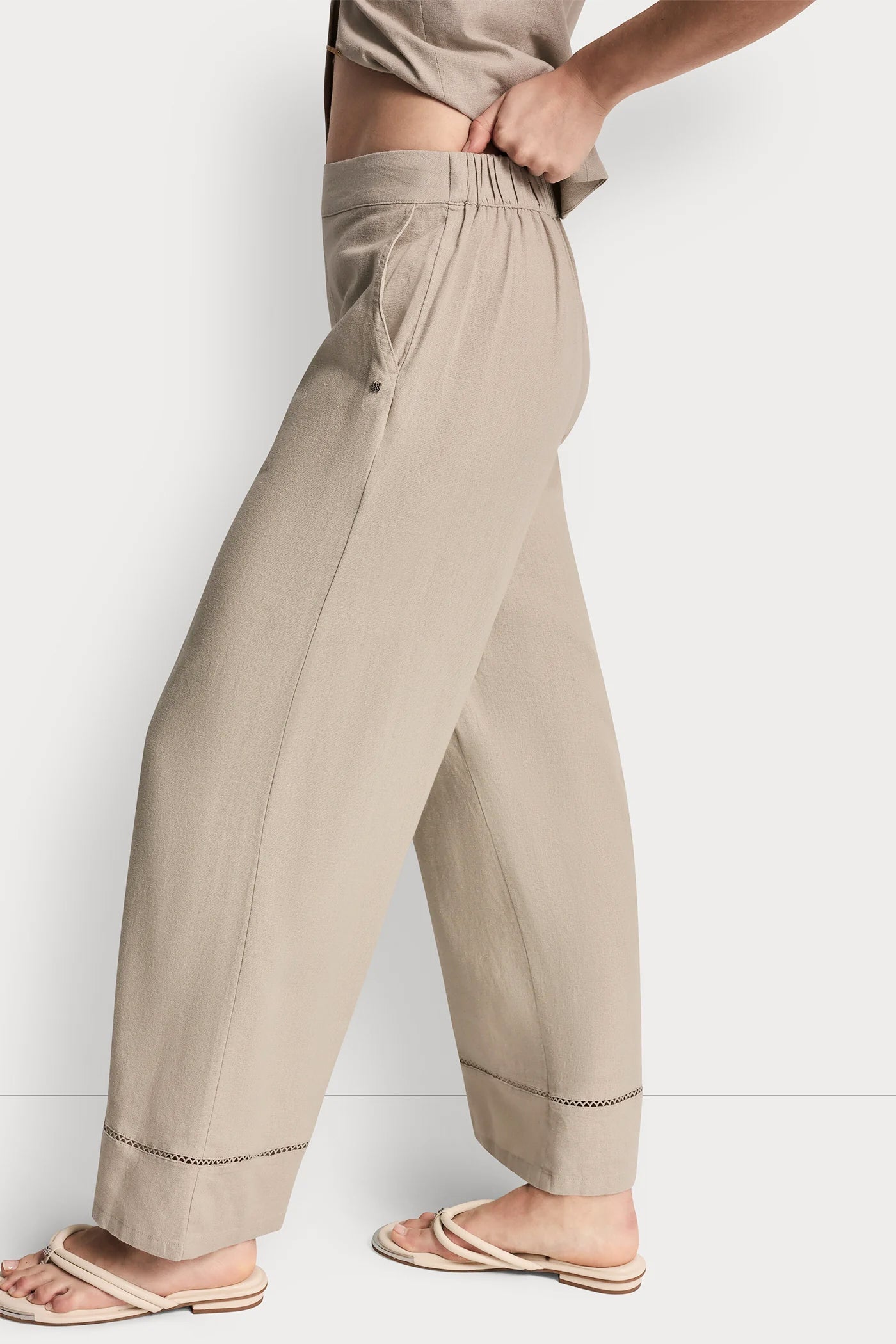 LINEN-BLEND PANT