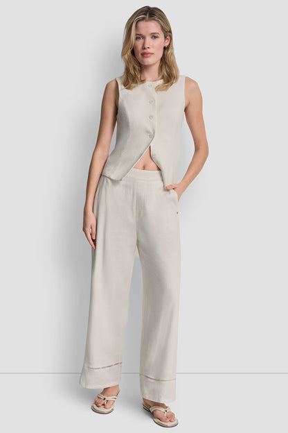 LINEN-BLEND PANT