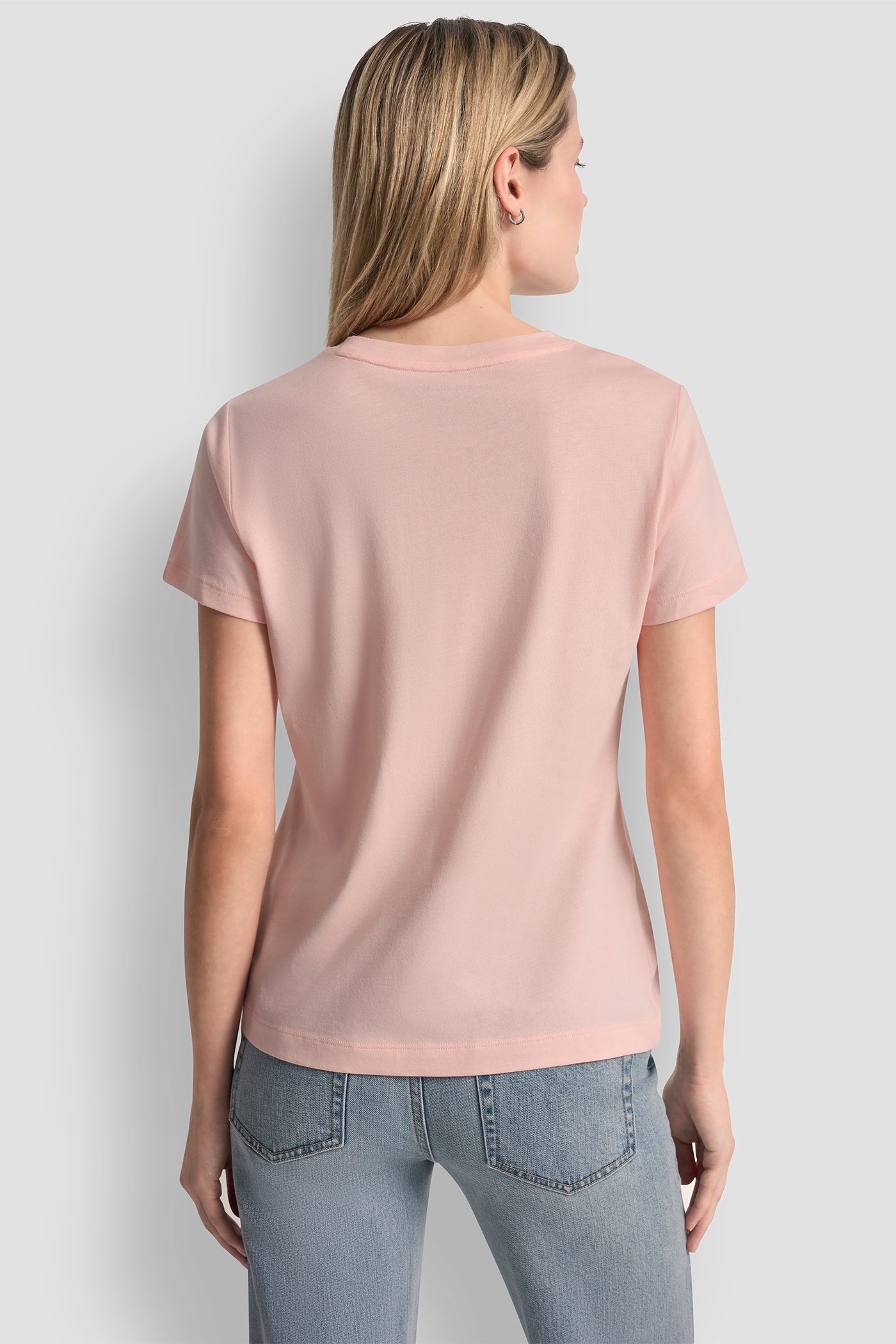 DKNY JEANS STACK LOGO RHINESTONE TEE