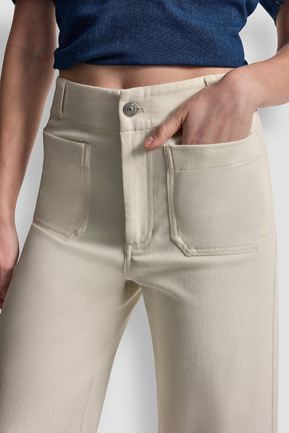 HIGH-RISE CROPPED WIDE LEG PANTS