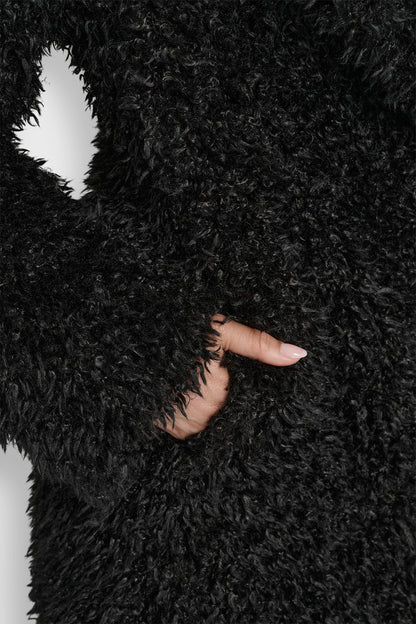 FAUX TEDDY FUR JACKET