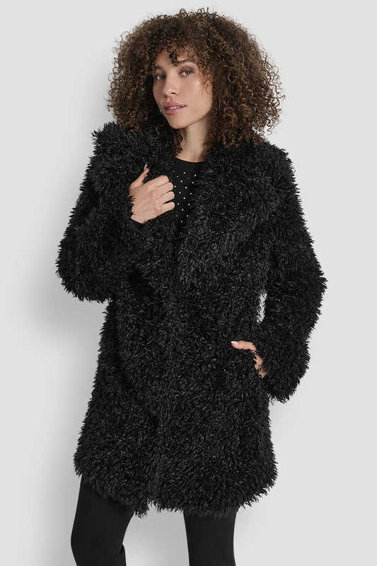 FAUX TEDDY FUR JACKET