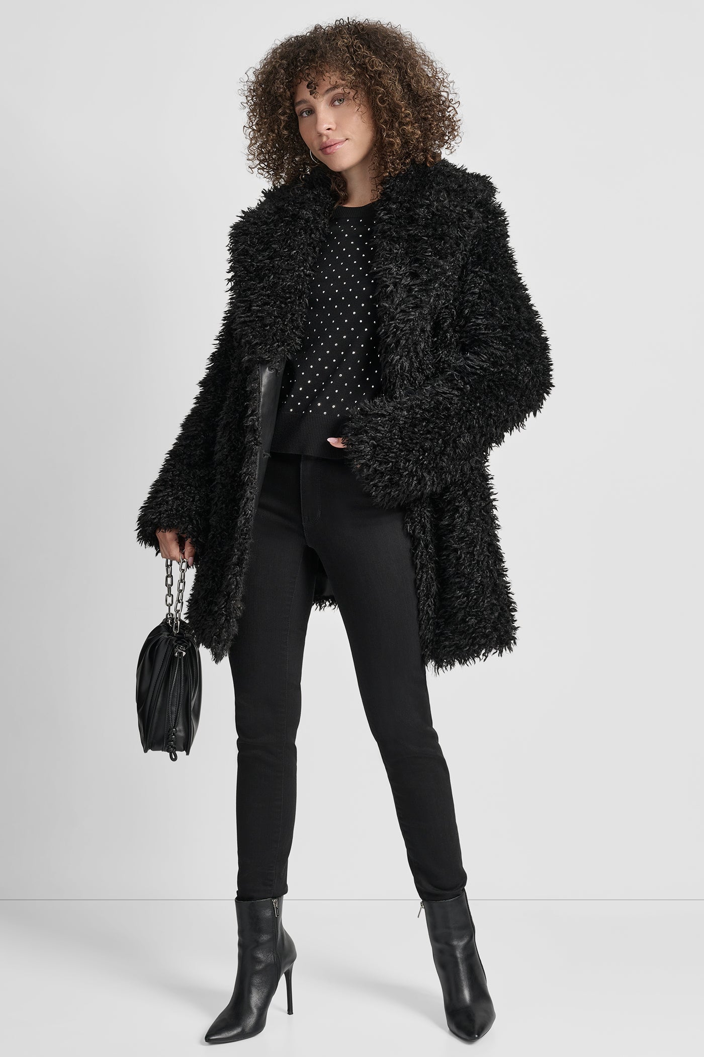 FAUX TEDDY FUR JACKET