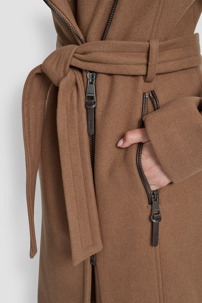 WOOL WRAP JACKET WITH INSERT