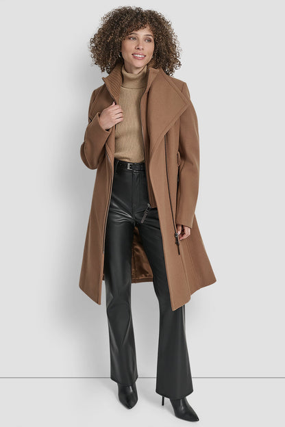 WOOL WRAP JACKET WITH INSERT
