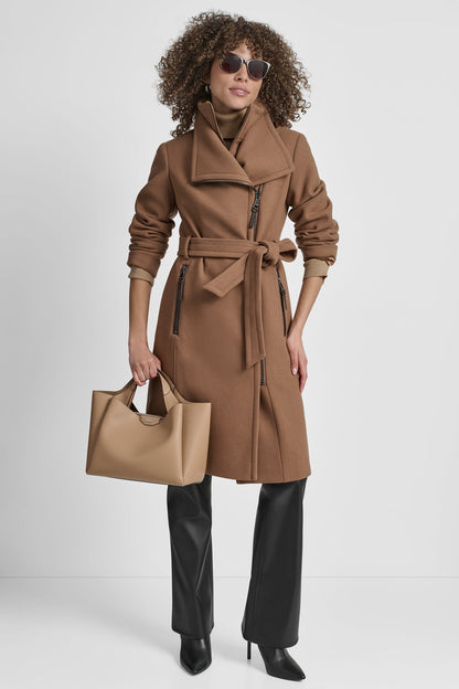 WOOL WRAP JACKET WITH INSERT