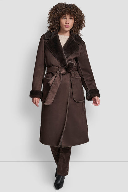 BELTED FAUX SHERLING