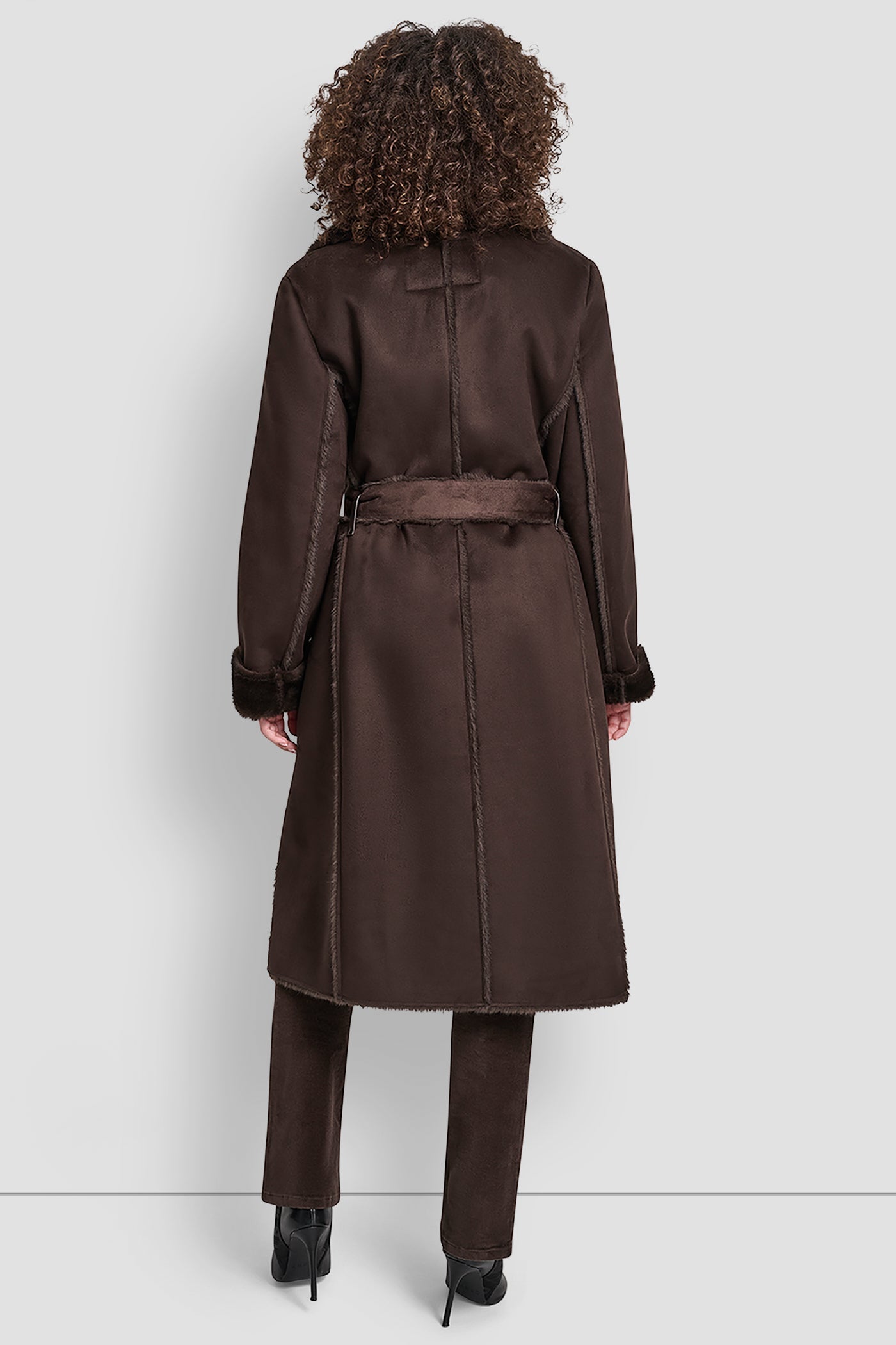 BELTED FAUX SHERLING