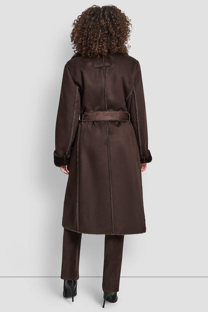 BELTED FAUX SHERLING