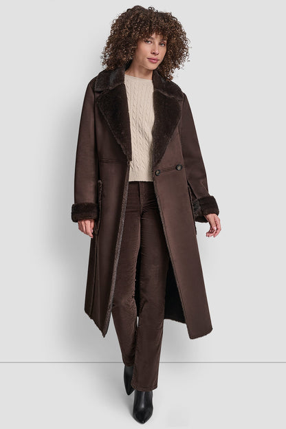BELTED FAUX SHERLING