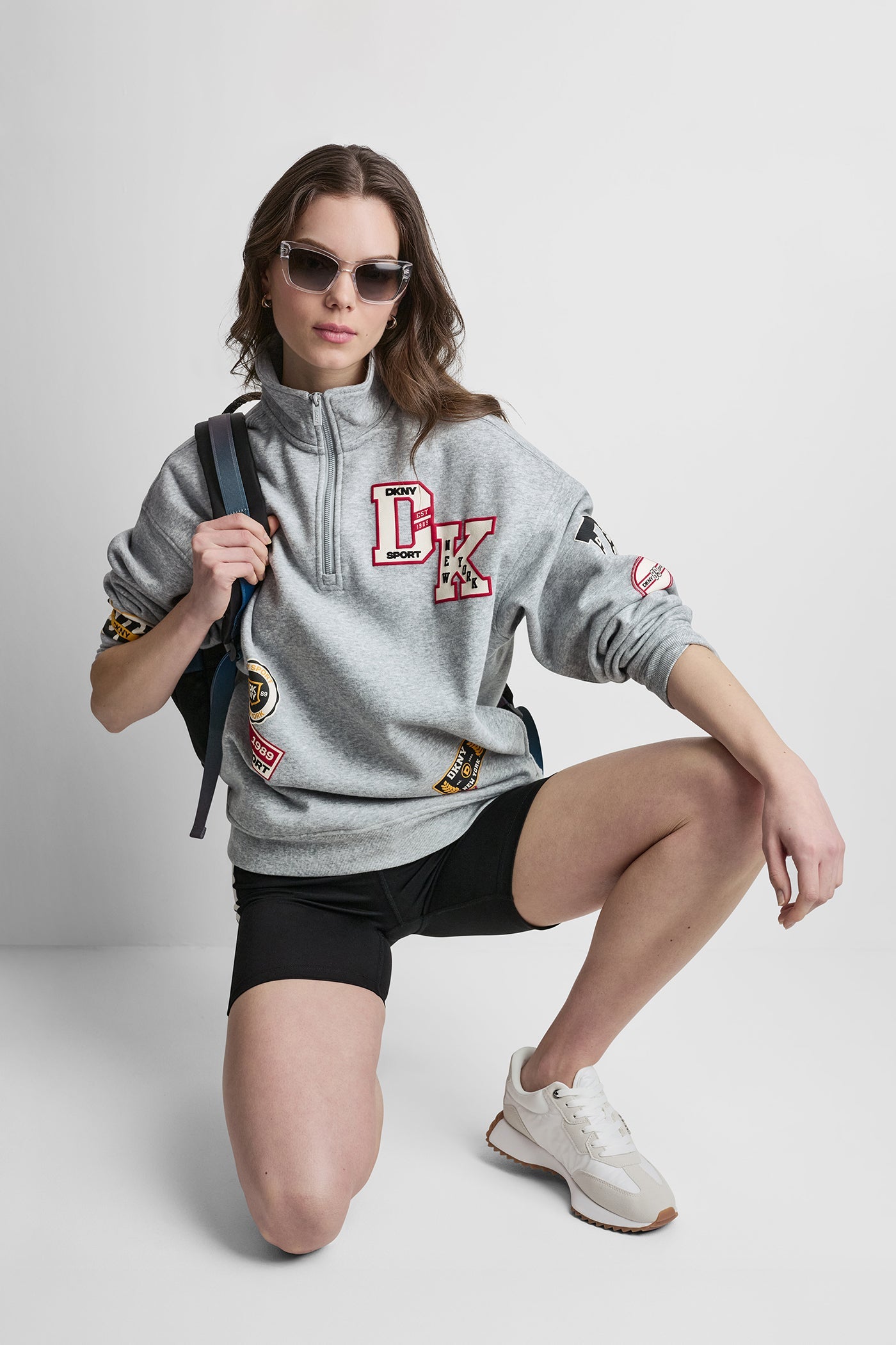 CAMPUS PATCH OVERSIZED QUARTER-ZIP