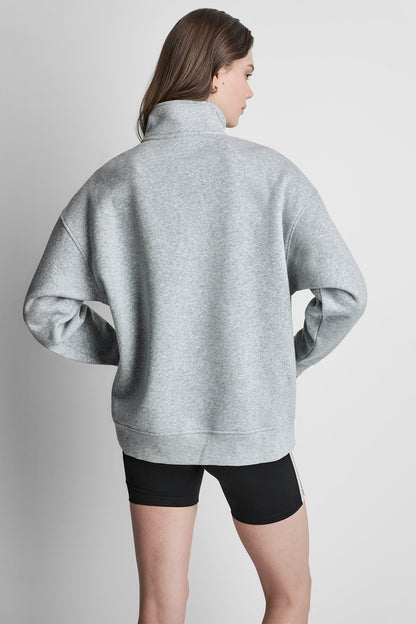 CAMPUS PATCH OVERSIZED QUARTER-ZIP