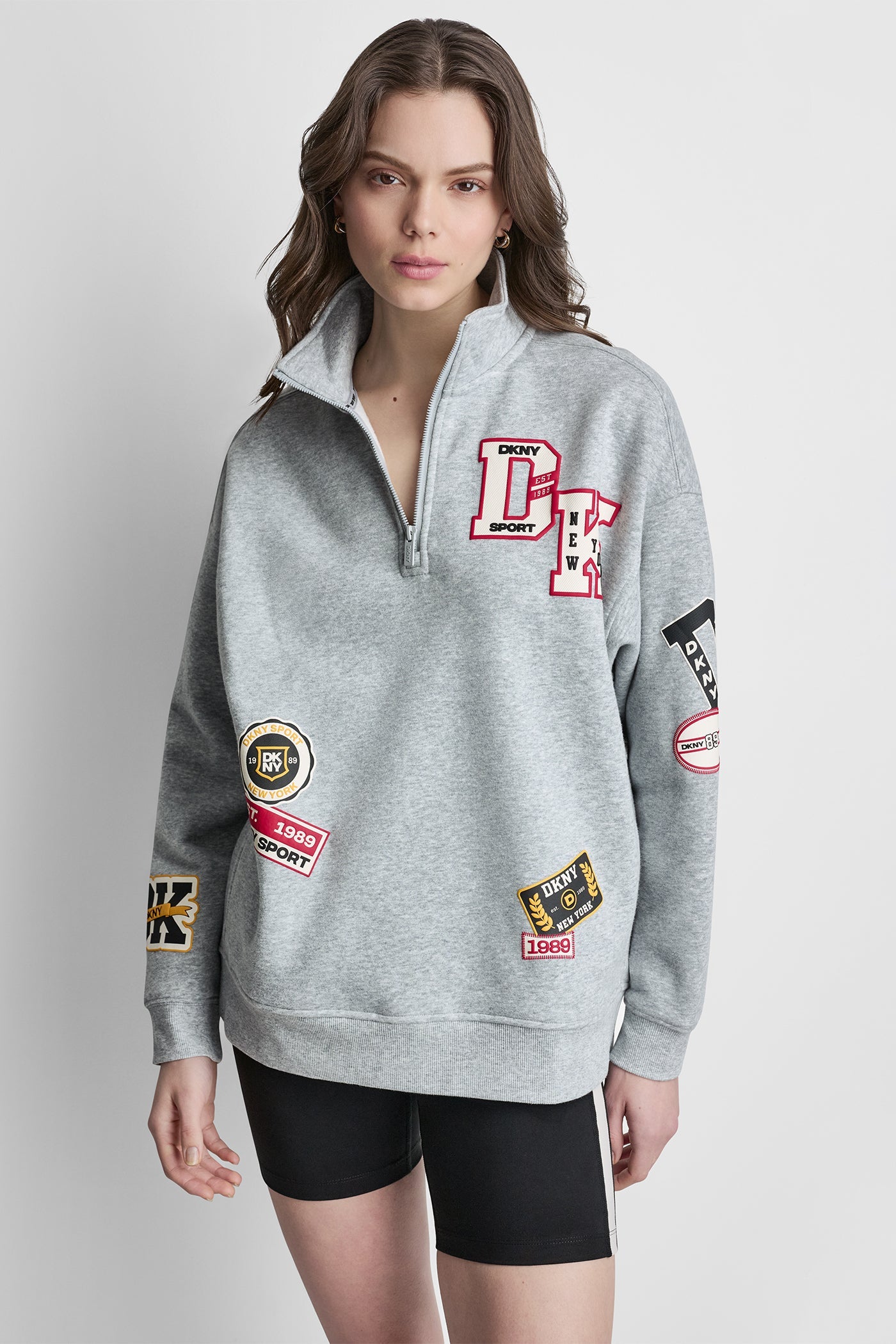 CAMPUS PATCH OVERSIZED QUARTER-ZIP