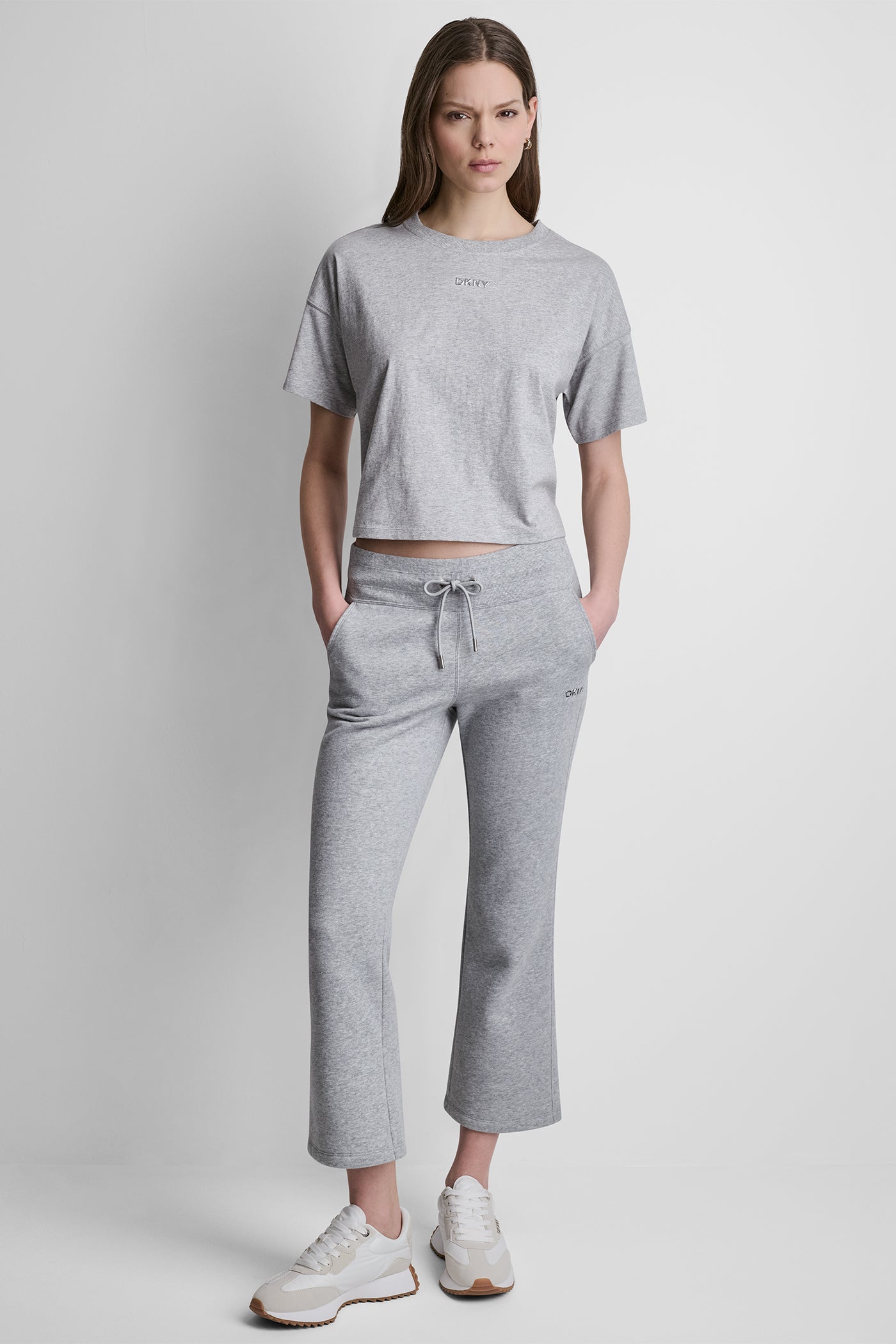 METALLIC BUBBLE LOGO FLARE PANT
