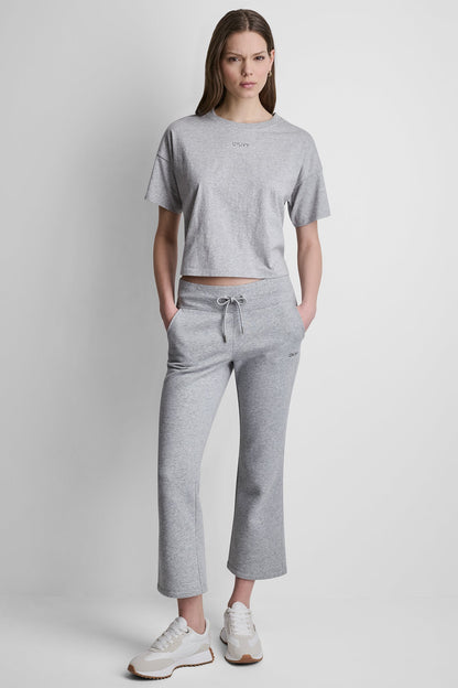 METALLIC BUBBLE LOGO FLARE PANT