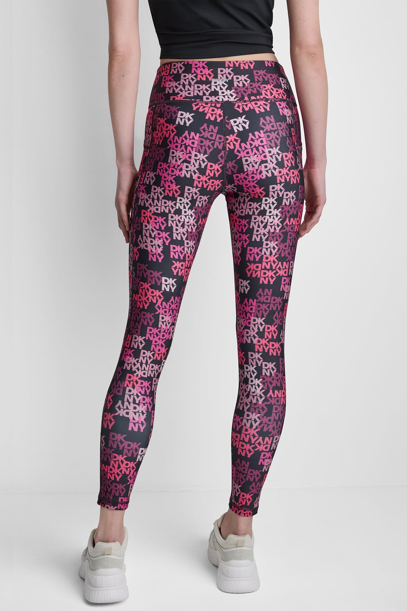 HIGH-RISE LOGO-JACQUARD 7/8-LENGTH ELEVATE LEGGING