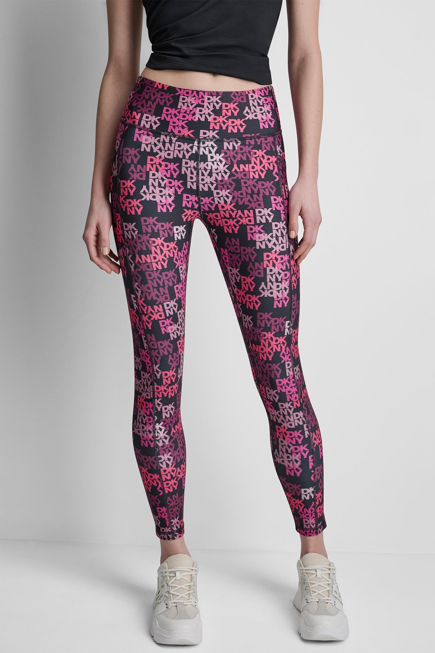 HIGH-RISE LOGO-JACQUARD 7/8-LENGTH ELEVATE LEGGING