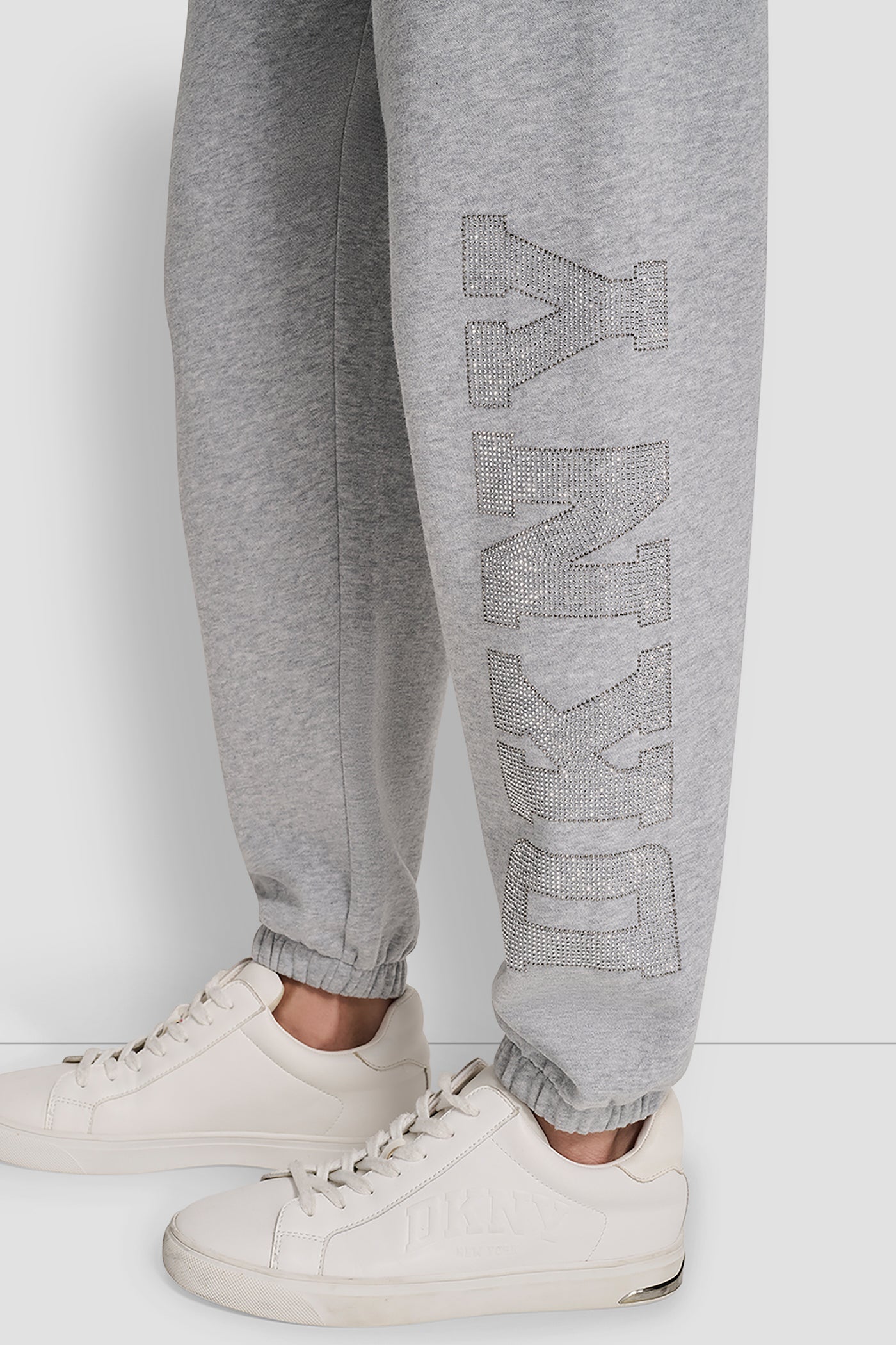 EXPLODED RHINESTONE VARISTY LOGO HIGH-RISE RELAXED