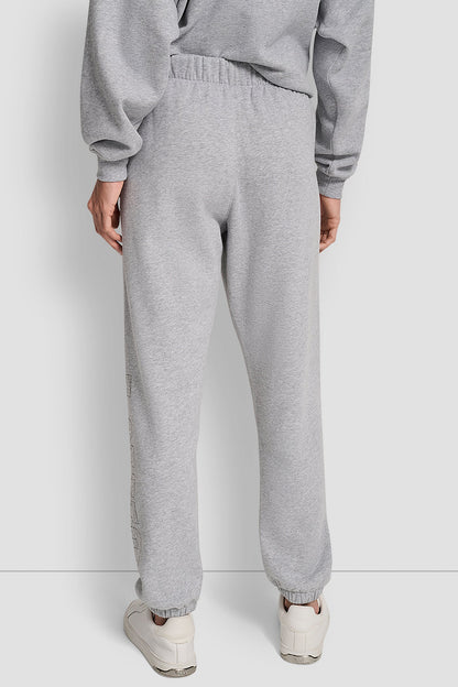 EXPLODED RHINESTONE VARISTY LOGO HIGH-RISE RELAXED