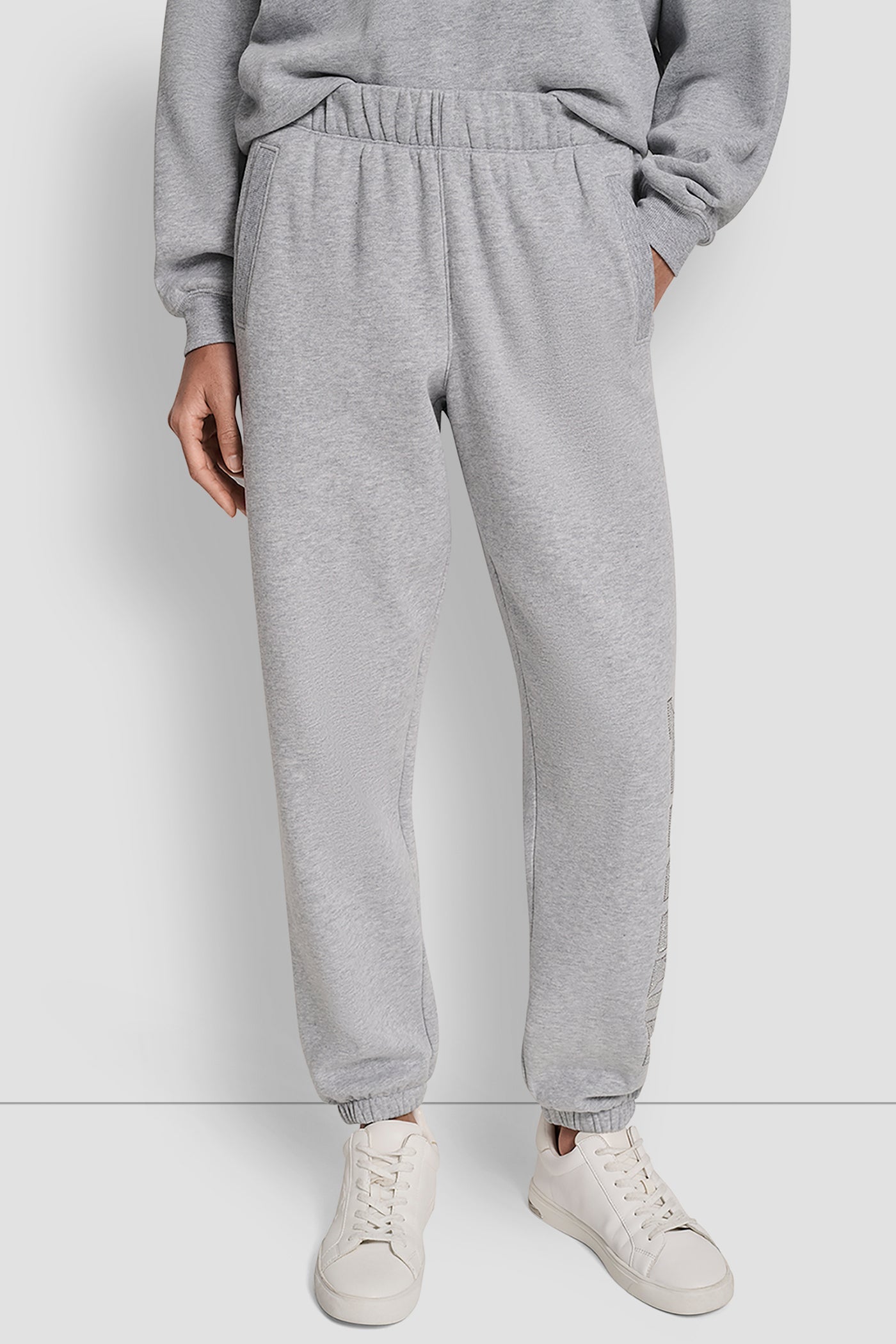 EXPLODED RHINESTONE VARISTY LOGO HIGH-RISE RELAXED