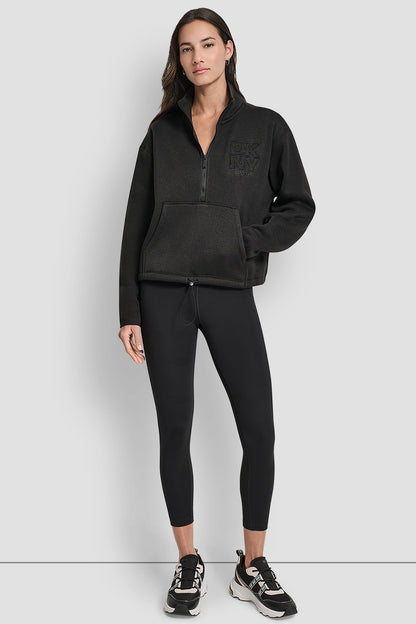 HALF ZIP LOGO PULLOVER