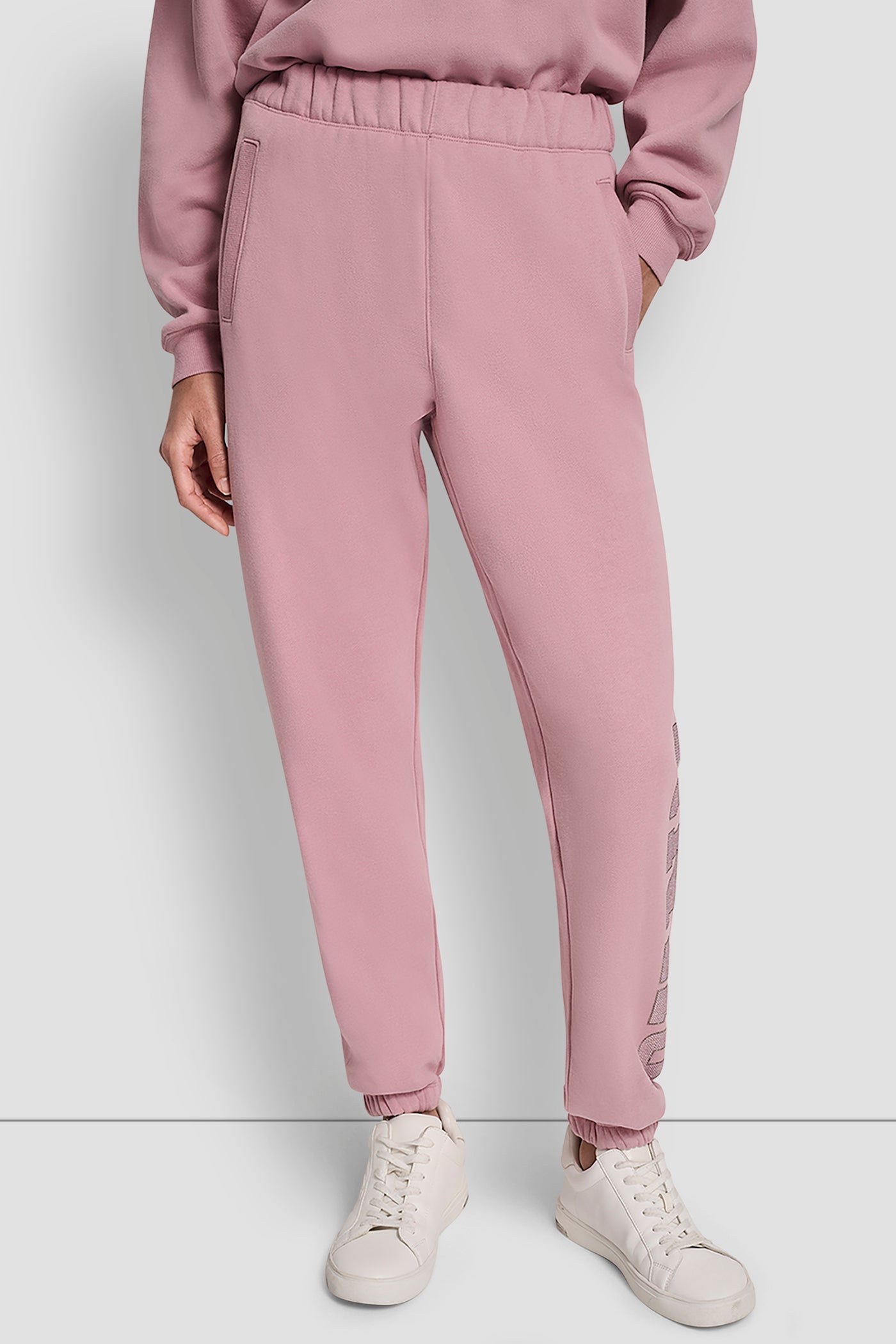 EXPLODED RHINESTONE VARISTY LOGO HIGH-RISE RELAXED