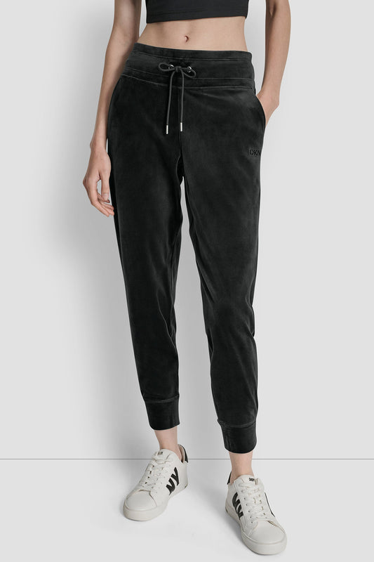 VELOUR HD EMBROIDERY LOGO SLIM FIT JOGGER