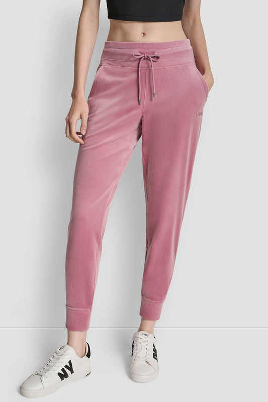VELOUR HD EMBROIDERY LOGO SLIM FIT JOGGER