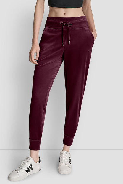 VELOUR HD EMBROIDERY LOGO SLIM FIT JOGGER