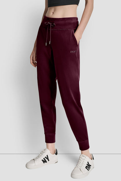 VELOUR HD EMBROIDERY LOGO SLIM FIT JOGGER