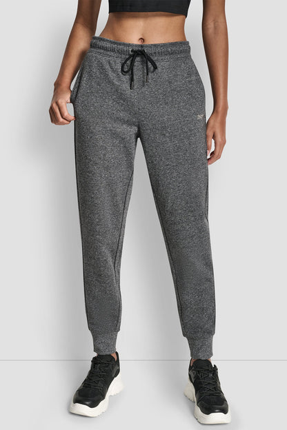 RHINESTONE LOGO CUFFED JOGGER