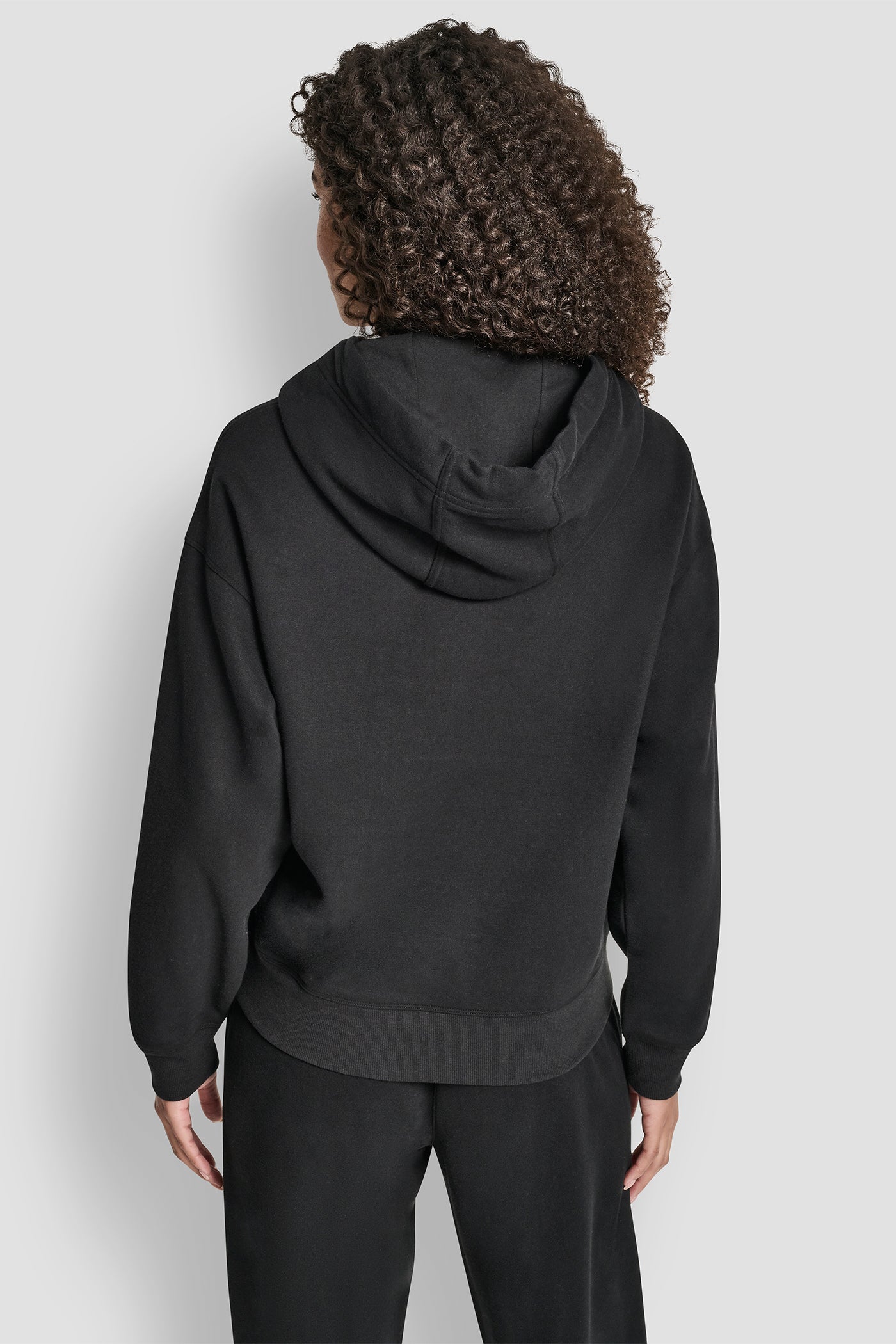 RELAXED RHINESTONE SLEEVE LOGO HOODIE