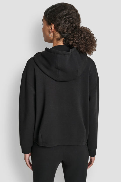 BROOKLYN SCUBA HOODIE WITH BUNGEE DETAIL AND POCKETS