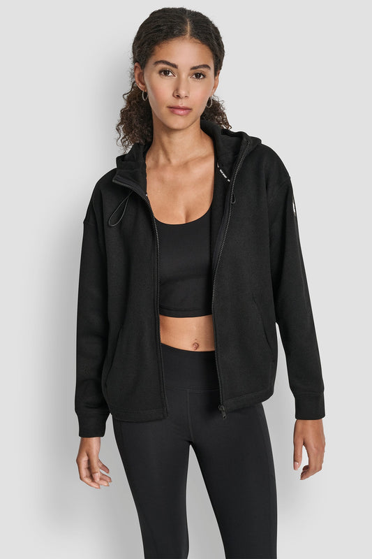 FULL ZIP HOODIE WITH BUNGEES