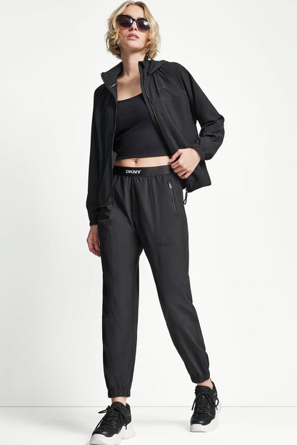 EXTRA HIGH-RISE LOGO-WAIST WIDE-LEG JOGGER