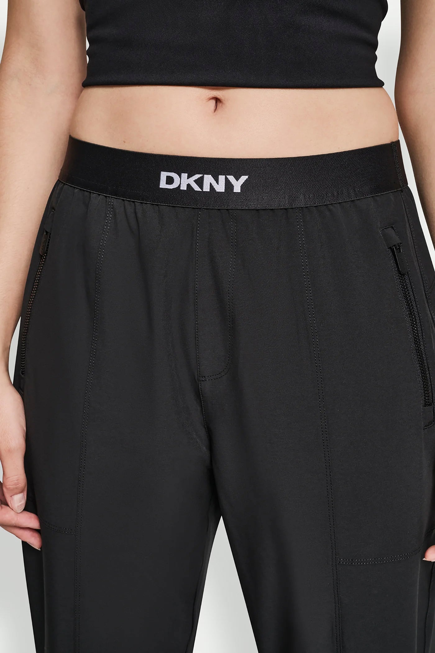 EXTRA HIGH-RISE LOGO-WAIST WIDE-LEG JOGGER