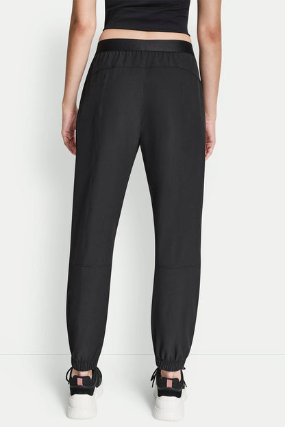 EXTRA HIGH-RISE LOGO-WAIST WIDE-LEG JOGGER