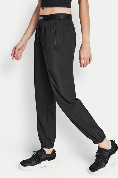 EXTRA HIGH-RISE LOGO-WAIST WIDE-LEG JOGGER