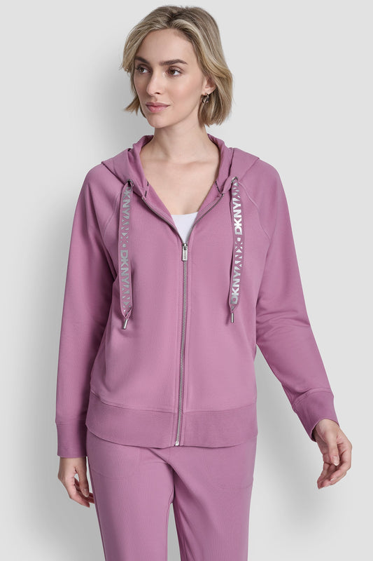 TWO-TONE LOGO DRAWSTRING HOODIE
