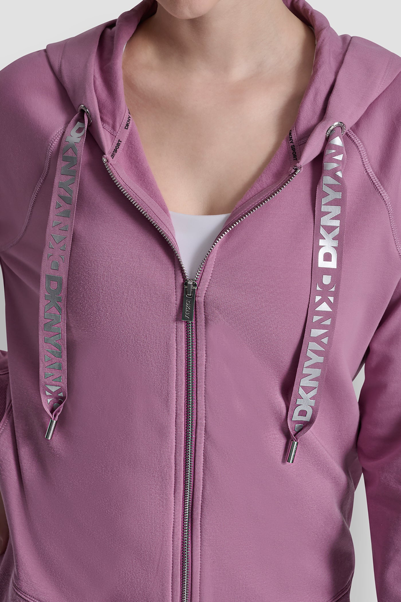 TWO-TONE LOGO DRAWSTRING HOODIE