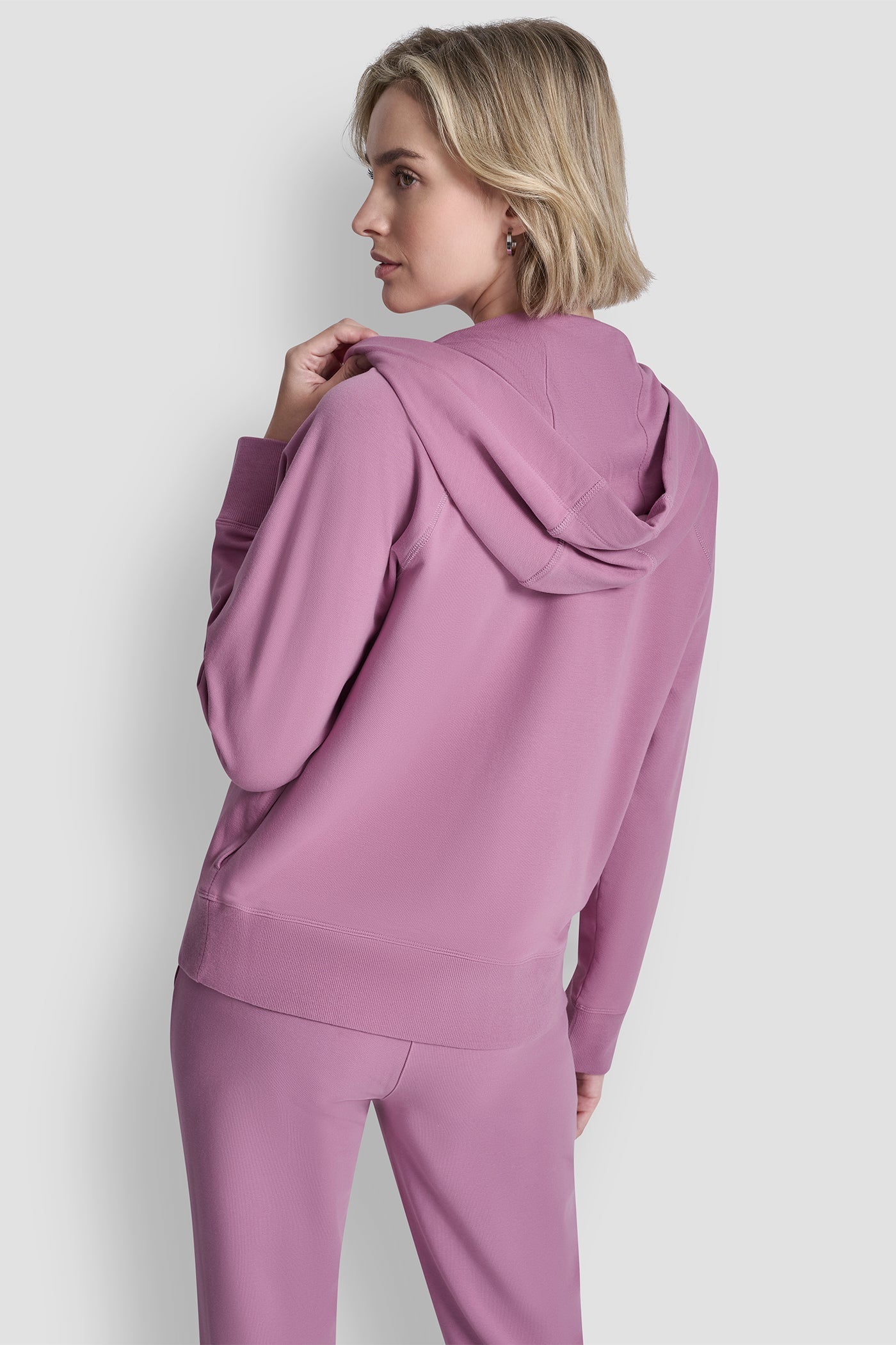 TWO-TONE LOGO DRAWSTRING HOODIE