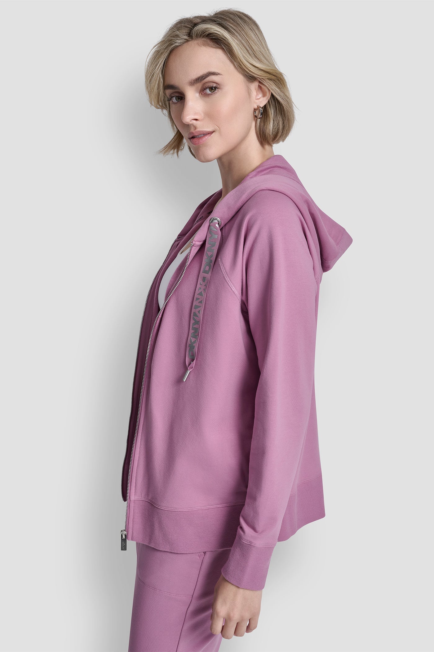 TWO-TONE LOGO DRAWSTRING HOODIE